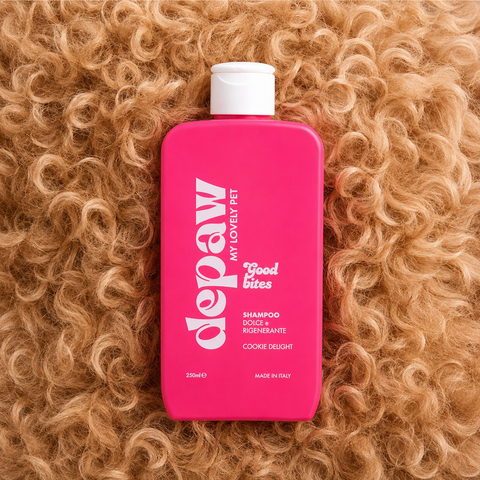 Dettaglio texture di Good Bites, shampoo per cani Depaw