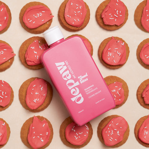 Confezione di Good Bites, shampoo per cani Depaw, certificato VeganOK