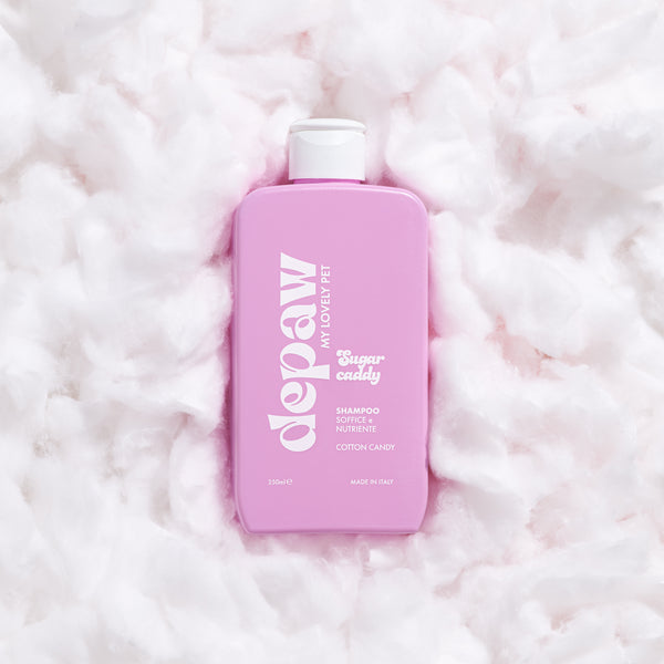 Confezione di Sugar Caddy, shampoo per cani Depaw, certificato VeganOK